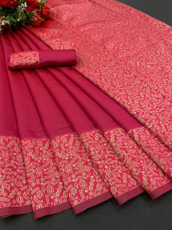 PINK_PURE_BANARASI_SAREE